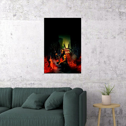 Escape From New York Snake Plissken Kurt Russell Movie Poster Wall Art Print Home Wall Decor