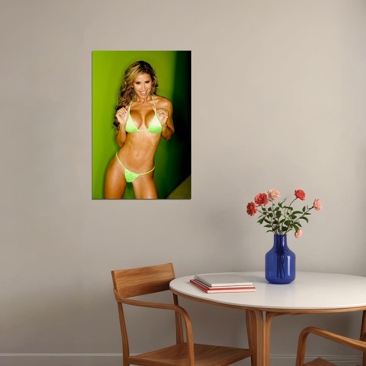 Magazine Playmate Jennifer Walcott Sexy Swimsuit Model Poster Wall Art Print Home Wall Decor