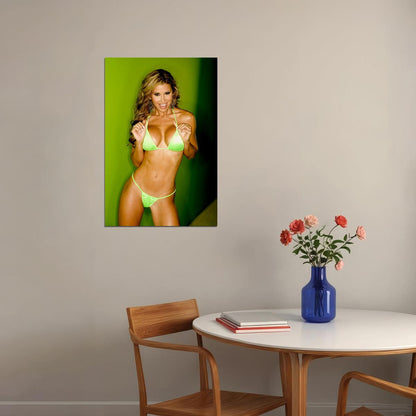 Magazine Playmate Jennifer Walcott Sexy Swimsuit Model Poster Wall Art Print Home Wall Decor