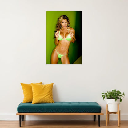 Magazine Playmate Jennifer Walcott Sexy Swimsuit Model Poster Wall Art Print Home Wall Decor