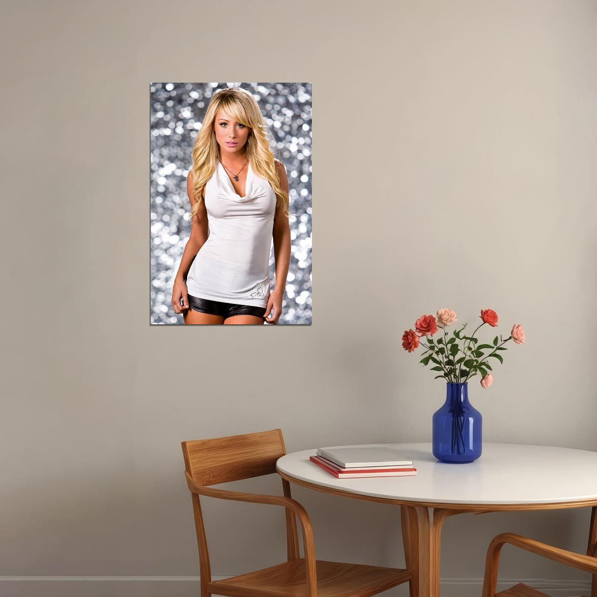 Magazine Playmate Sara Underwood Sexy Lingerie Model Poster Wall Art Print Home Wall Decor