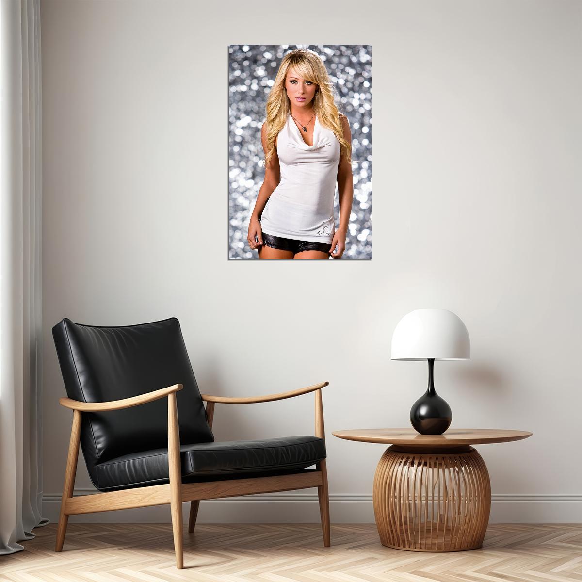 Magazine Playmate Sara Underwood Sexy Lingerie Model Poster Wall Art Print Home Wall Decor