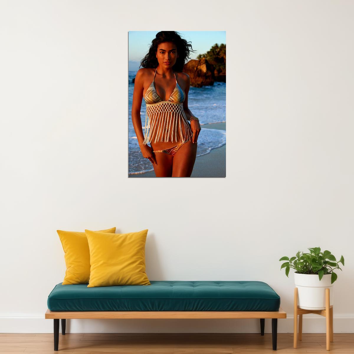 Sports Magazine Swimsuit Sexy Kelly Gale Model Poster Wall Art Print Home Wall Decor