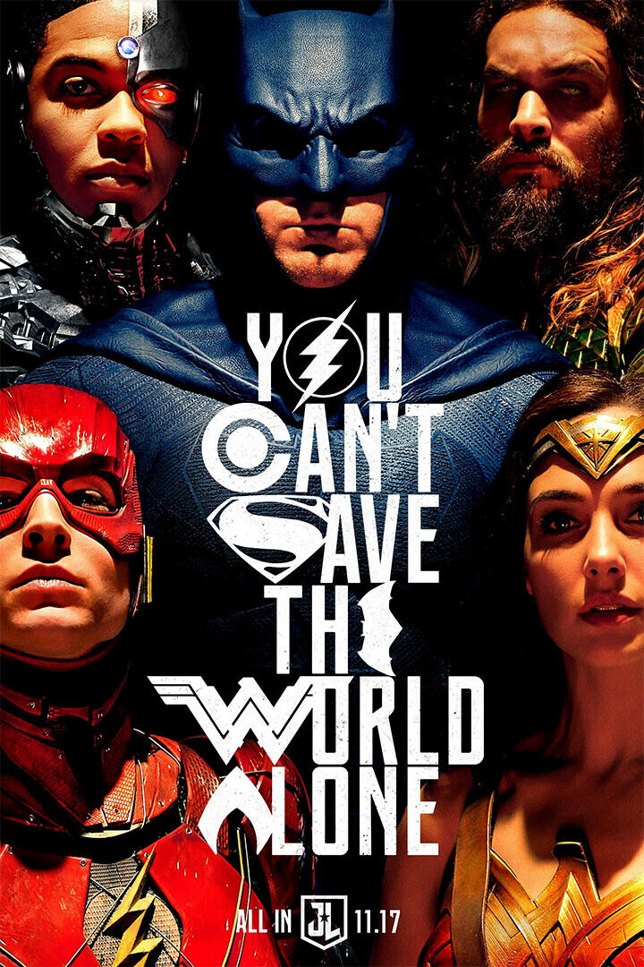Justice League Superheroes Movie Spiderman Superman Poster Wall Art Print Home Wall Decor