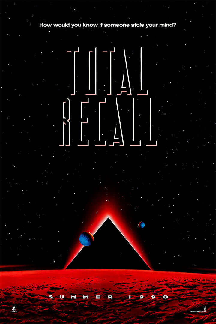 Schwarzenegger Total Recall Movie 1990 Poster Wall Art Print Home Wall Decor