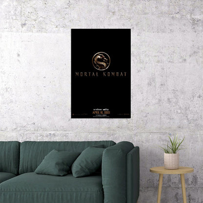 Mortal Kombat The Only Option Is To Win 2021 Battle Movie Poster Wall Art Print Home Wall Decor