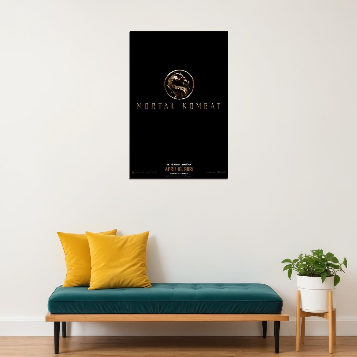 Mortal Kombat The Only Option Is To Win 2021 Battle Movie Poster Wall Art Print Home Wall Decor
