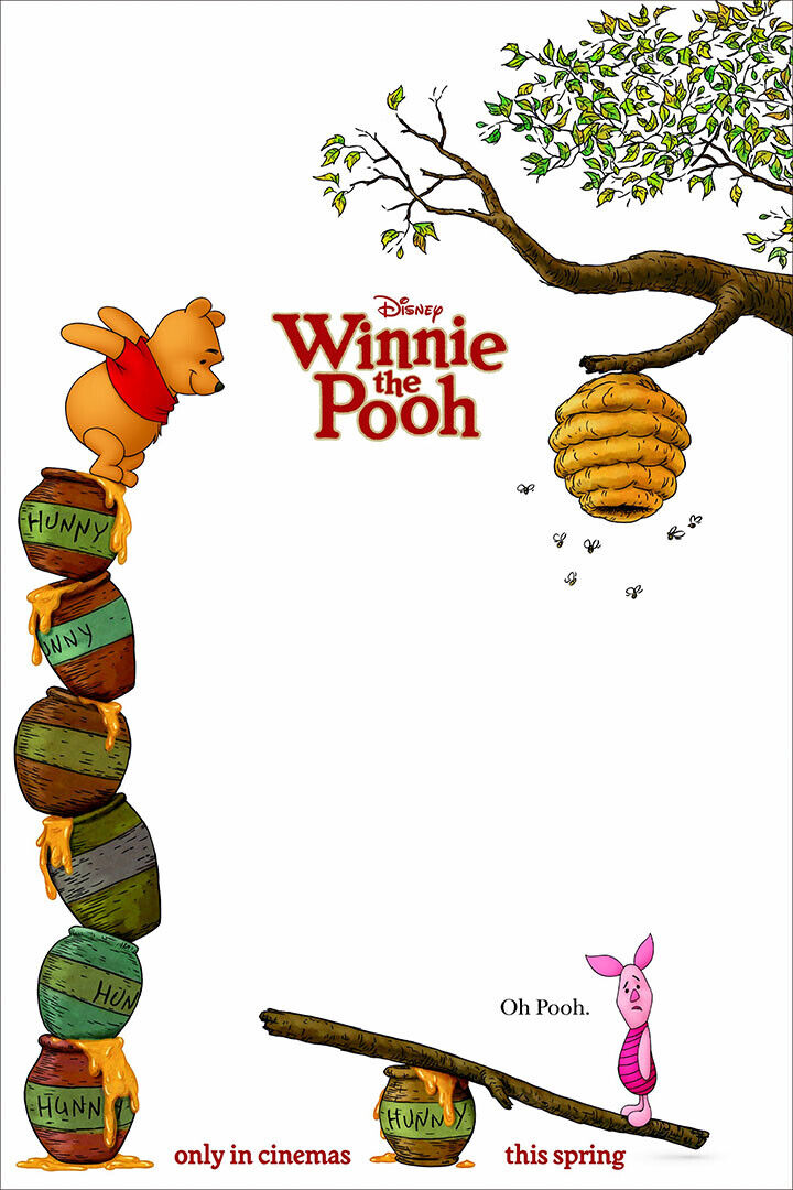 Winnie The Pooh A Very Merry Pooh Year Movie Poster Wall Art Print Home Wall Decor