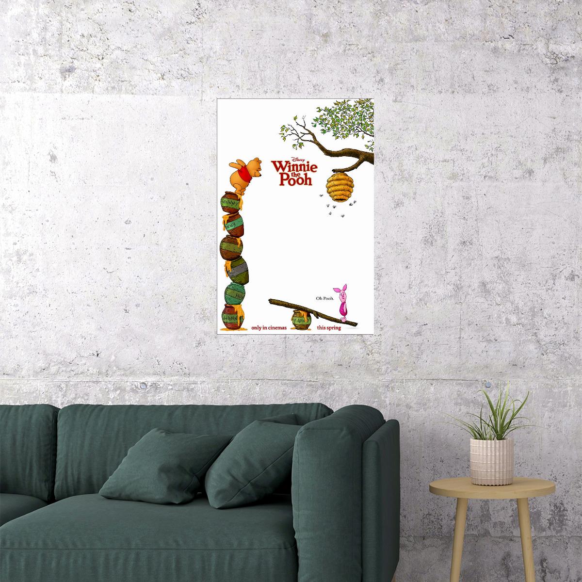 Winnie The Pooh A Very Merry Pooh Year Movie Poster Wall Art Print Home Wall Decor
