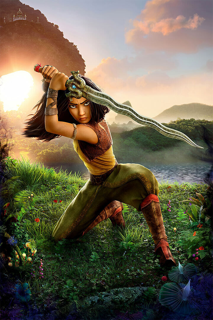 Raya And The Last Dragon Collectible Movie Sward Poster Wall Art Print Home Wall Decor