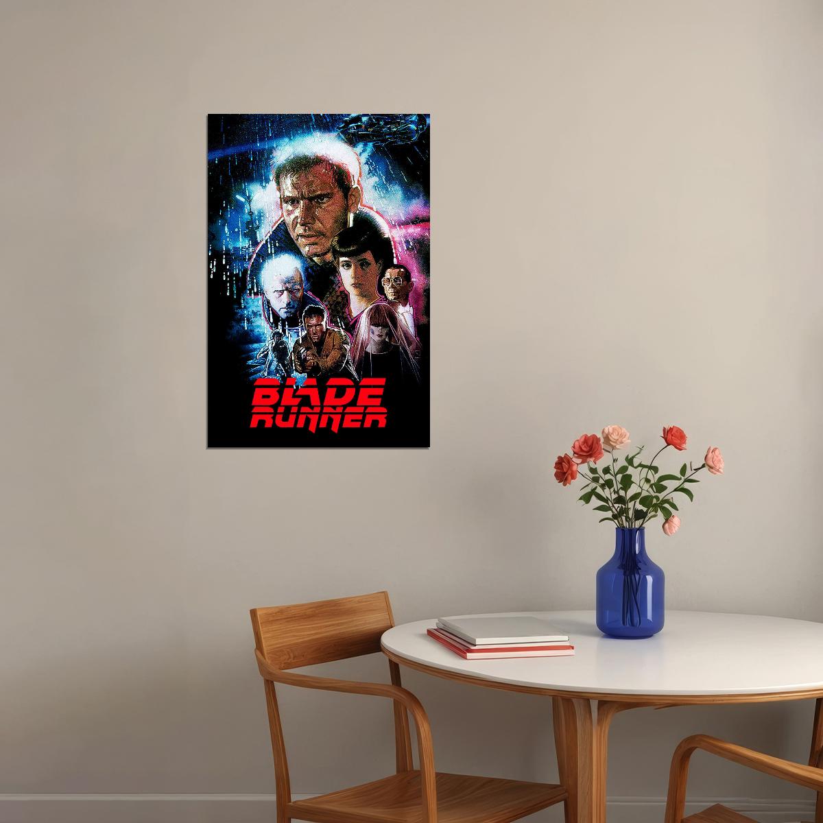 Blade Runner Ford Hauer Young Hannah Olmos Movie Poster Wall Art Print Home Wall Decor