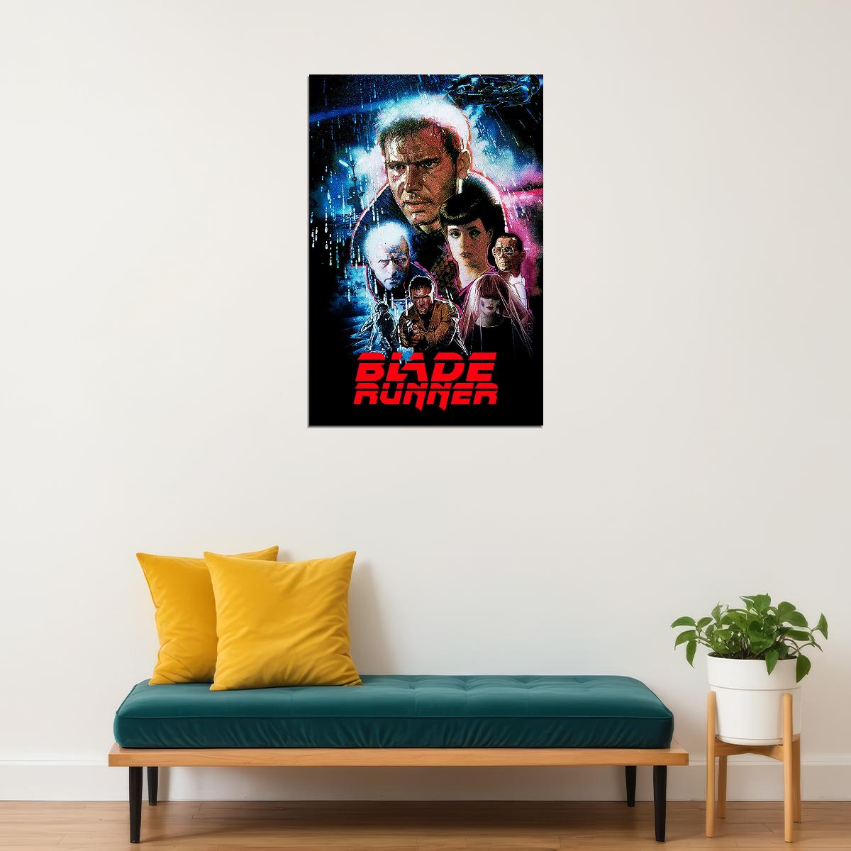 Blade Runner Ford Hauer Young Hannah Olmos Movie Poster Wall Art Print Home Wall Decor