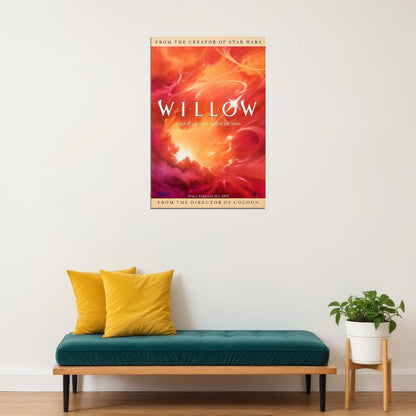 Willow 1988 Fantasy Adventure Movie Val Kilmer Poster Wall Art Print Home Wall Decor
