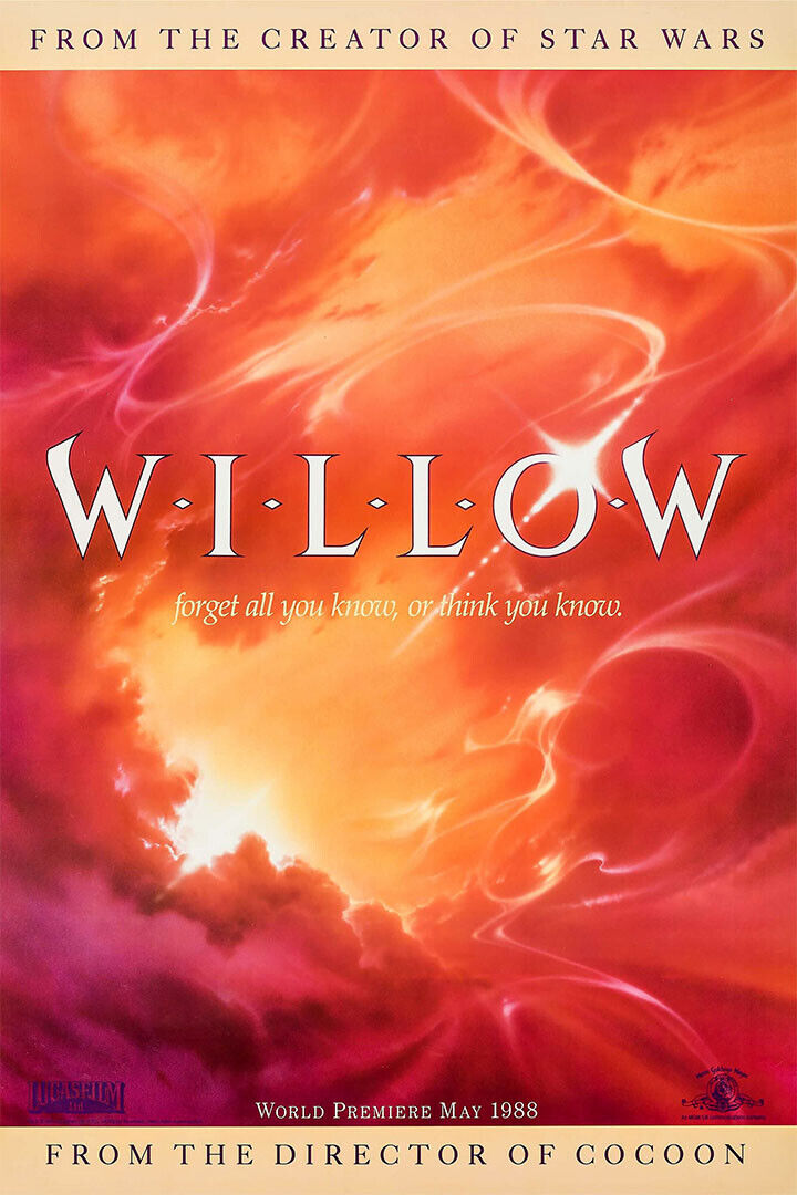 Willow 1988 Fantasy Adventure Movie Val Kilmer Poster Wall Art Print Home Wall Decor