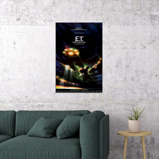 E.t. The Extra-terrestrial Alien Family Movie Poster Wall Art Print Home Wall Decor