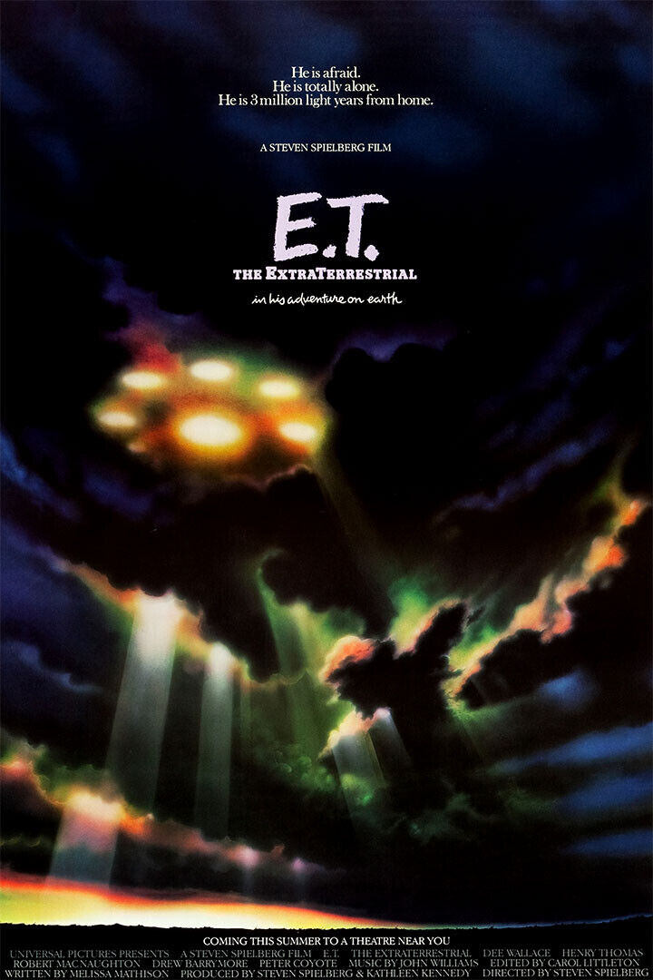 E.t. The Extra-terrestrial Alien Family Movie Poster Wall Art Print Home Wall Decor