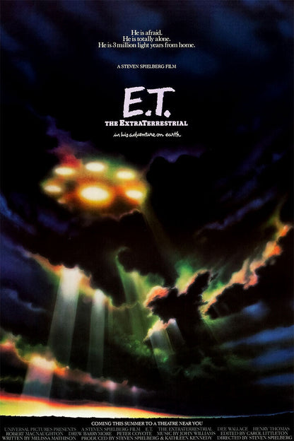 E.t. The Extra-terrestrial Alien Family Movie Poster Wall Art Print Home Wall Decor