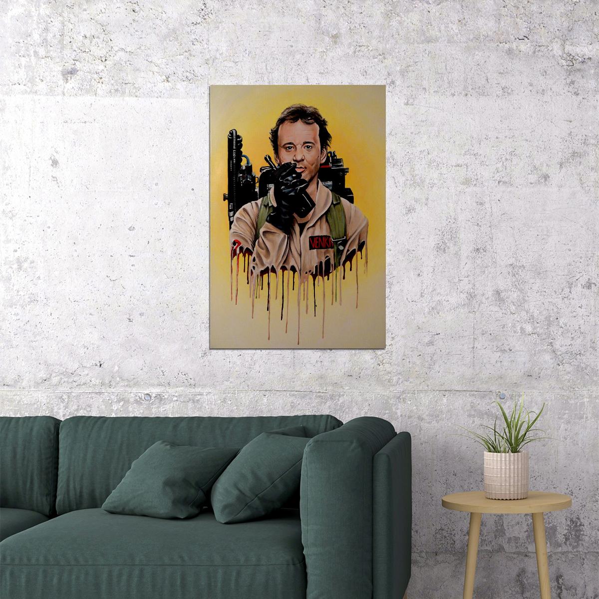 Ghostbusters Venkman Bill Murry Movie Poster Wall Art Print Home Wall Decor