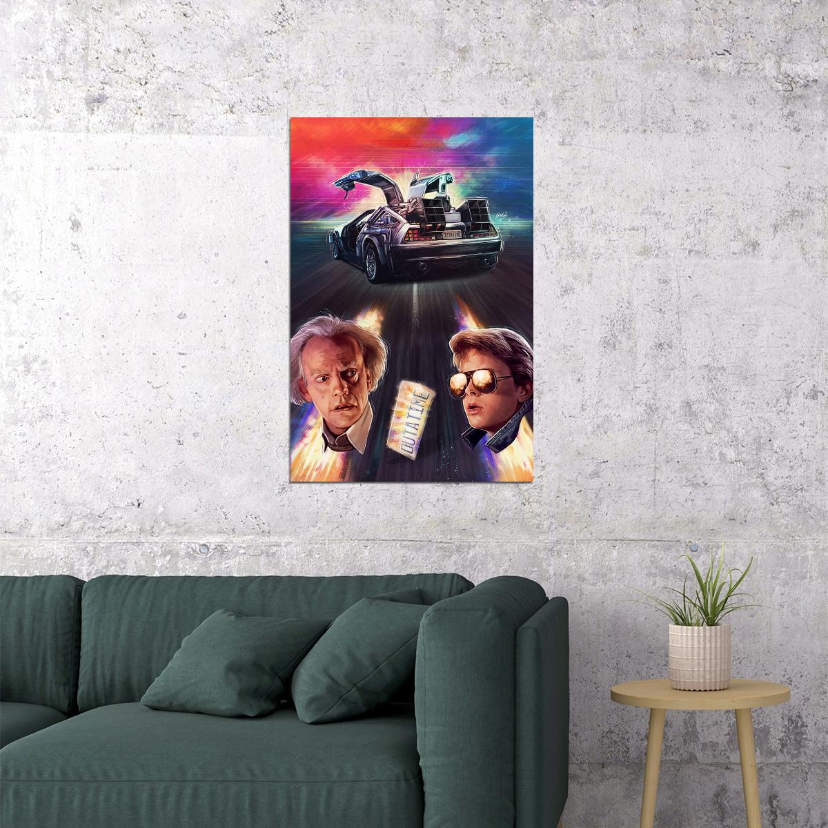 Zemeckis Movie Back To The Future Come Poster Wall Art Print Home Wall Decor