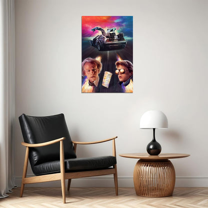 Zemeckis Movie Back To The Future Come Poster Wall Art Print Home Wall Decor