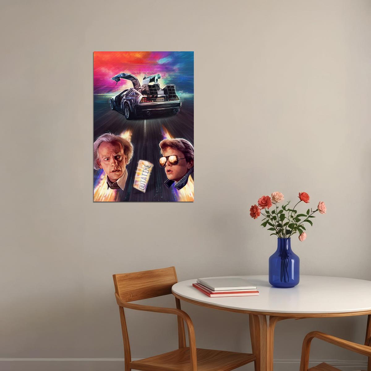 Zemeckis Movie Back To The Future Come Poster Wall Art Print Home Wall Decor