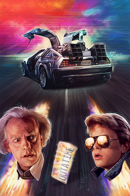 Zemeckis Movie Back To The Future Come Poster Wall Art Print Home Wall Decor