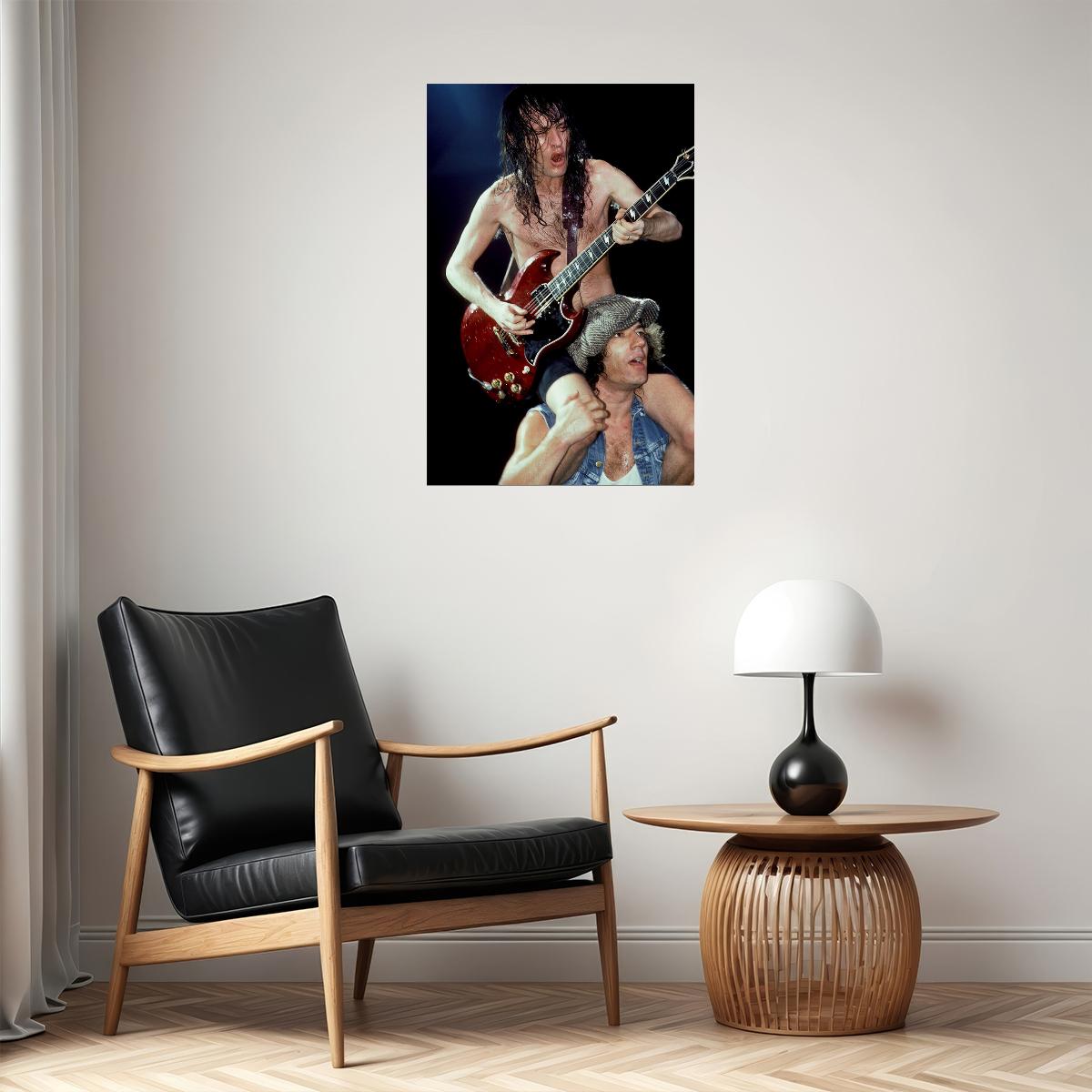 Acdc Australian Music Rock Band Poster Wall Art Print Home Wall Decor