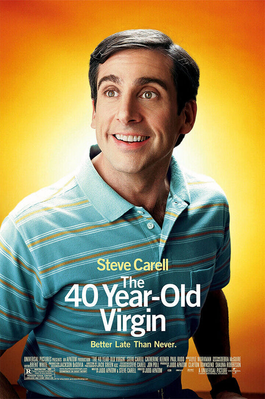 40 Years Old Virgin Comedy Movie Carell Poster Wall Art Print Home Wall Decor