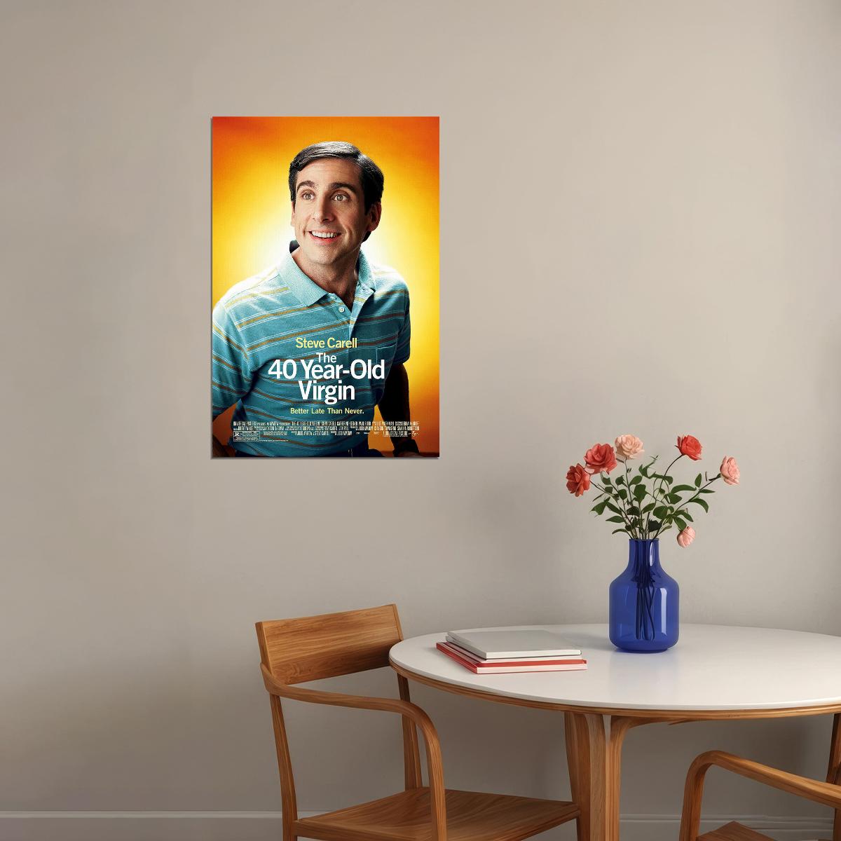 40 Years Old Virgin Comedy Movie Carell Poster Wall Art Print Home Wall Decor