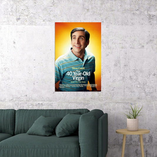 40 Years Old Virgin Comedy Movie Carell Poster Wall Art Print Home Wall Decor