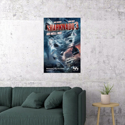 Sharknado 3 Tv Movie Poster Wall Art Print Home Wall Decor