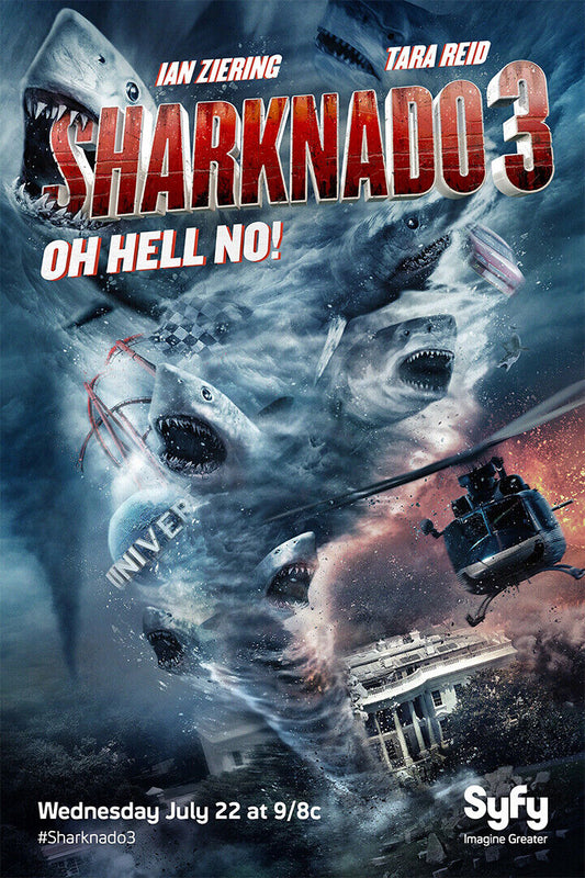 Sharknado 3 Tv Movie Poster Wall Art Print Home Wall Decor