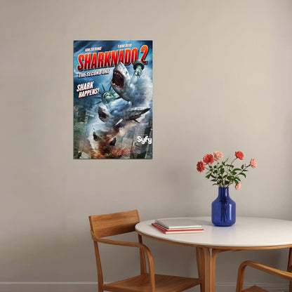 Sharknado 2 Tv Movie Poster Wall Art Print Home Wall Decor