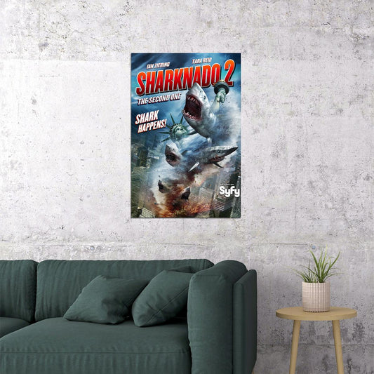 Sharknado 2 Tv Movie Poster Wall Art Print Home Wall Decor