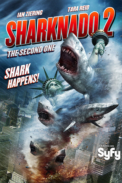 Sharknado 2 Tv Movie Poster Wall Art Print Home Wall Decor