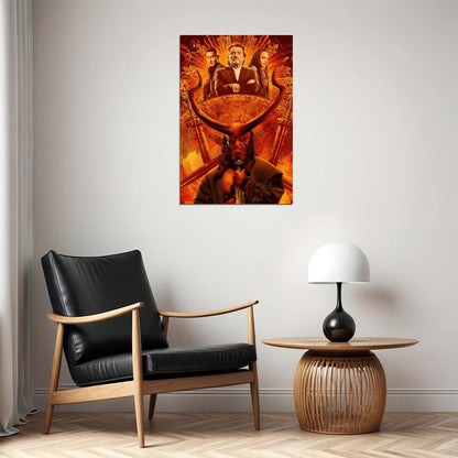 Hellboy Little Baby Devil Superhero Movie Poster Wall Art Print Home Wall Decor
