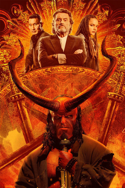 Hellboy Little Baby Devil Superhero Movie Poster Wall Art Print Home Wall Decor