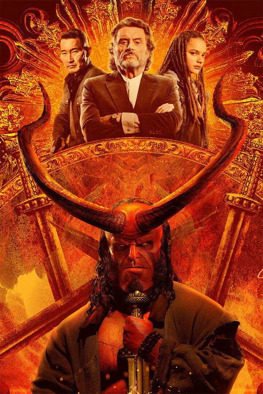 Hellboy Little Baby Devil Superhero Movie Poster Wall Art Print Home Wall Decor