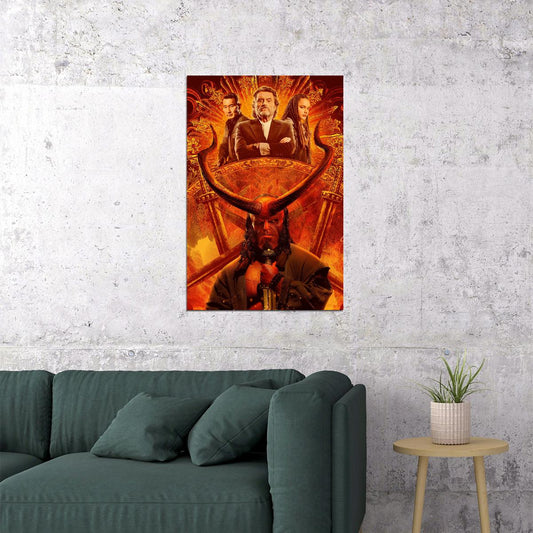 Hellboy Little Baby Devil Superhero Movie Poster Wall Art Print Home Wall Decor
