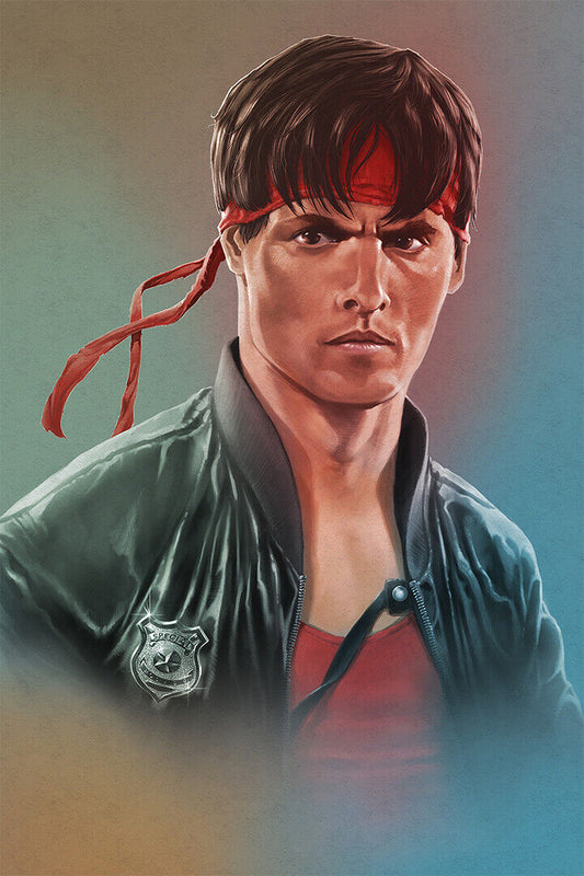 Kung Fury Torn Vintage Looking Movie Poster Wall Art Print Home Wall Decor