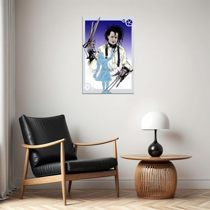 Edward Scissorhands Romance Fantasy Movie Poster Wall Art Print Home Wall Decor
