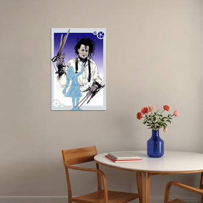 Edward Scissorhands Romance Fantasy Movie Poster Wall Art Print Home Wall Decor