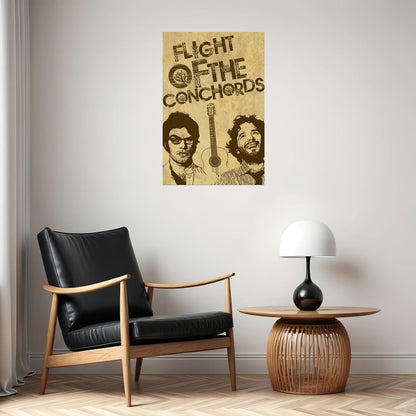Flight Of The Conchords Comedians Music Duo Poster Wall Art Print Home Wall Decor
