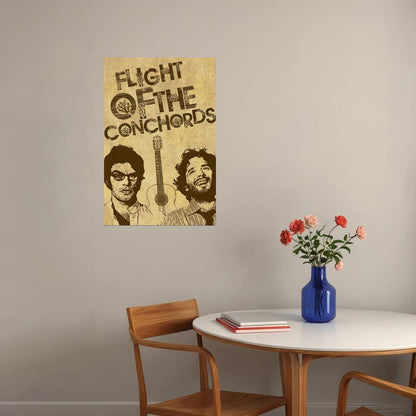 Flight Of The Conchords Comedians Music Duo Poster Wall Art Print Home Wall Decor