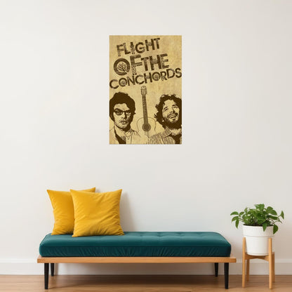 Flight Of The Conchords Comedians Music Duo Poster Wall Art Print Home Wall Decor