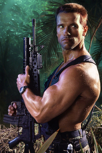Japanese Predator Movie Arnold Schwarzenegger Poster Wall Art Print Home Wall Decor