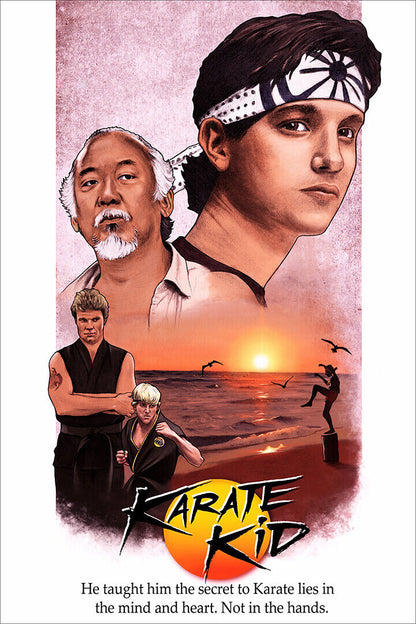 The Karate Kid 1984 Movie Fighting Sports Poster Wall Art Print Home Wall Decor