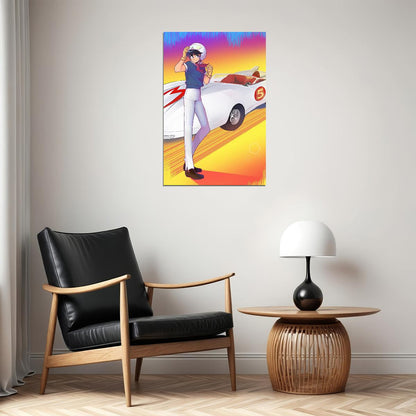 Speed Racer Anime Movie Poster Wall Art Print Home Wall Decor