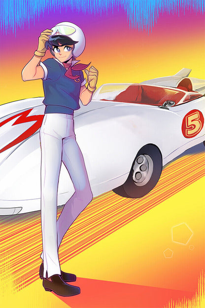 Speed Racer Anime Movie Poster Wall Art Print Home Wall Decor