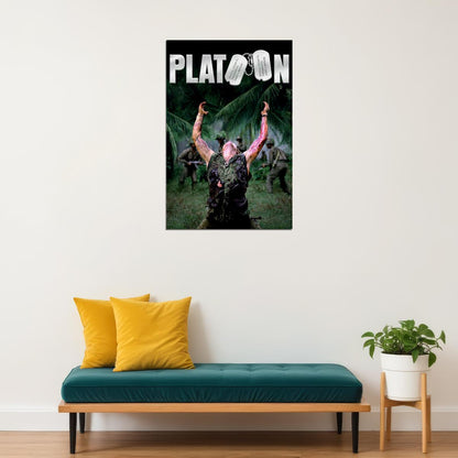 Platoon American War Movie Cover Berenger Dafoe Sheen D Poster Wall Art Print Home Wall Decor